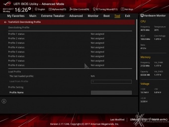 ASUS ROG ZENITH EXTREME 7. UEFI BIOS  -  Impostazioni generali 16