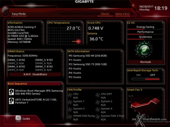 GIGABYTE X299 AORUS Gaming 9 7. UEFI BIOS  -  Impostazioni generali 1