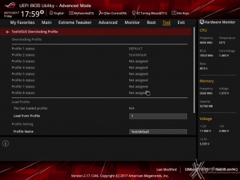 ASUS ROG CROSSHAIR VI EXTREME 6. UEFI BIOS  -  Impostazioni generali 20