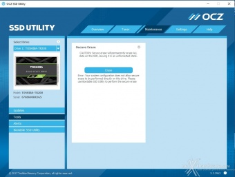 Toshiba TR200 480GB 3. Firmware - TRIM - SSD Utility 10