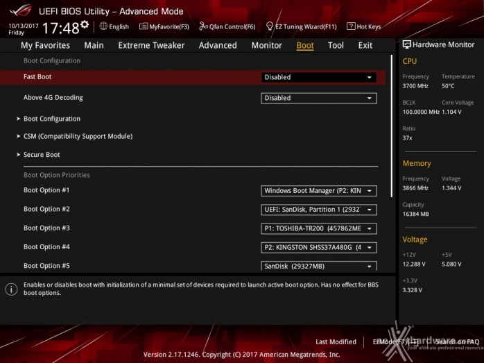 ASUS ROG MAXIMUS X APEX 7. UEFI BIOS  -  Impostazioni generali 10