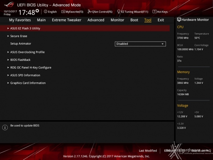 ASUS ROG MAXIMUS X APEX 7. UEFI BIOS  -  Impostazioni generali 12