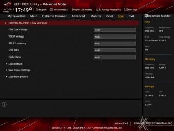 ASUS ROG MAXIMUS X APEX 7. UEFI BIOS  -  Impostazioni generali 17