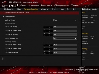 ASUS ROG MAXIMUS X APEX 8. UEFI BIOS - Extreme Tweaker 16