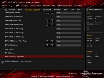 ASUS ROG MAXIMUS X APEX 8. UEFI BIOS - Extreme Tweaker 17