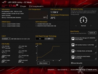 ASUS ROG MAXIMUS X APEX 7. UEFI BIOS  -  Impostazioni generali 1