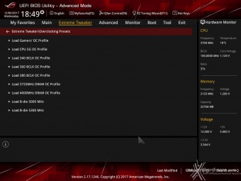 ASUS ROG MAXIMUS X FORMULA 8. UEFI BIOS - Extreme Tweaker 2