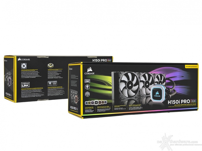 CORSAIR H150i PRO RGB 1. Packaging & Bundle 1