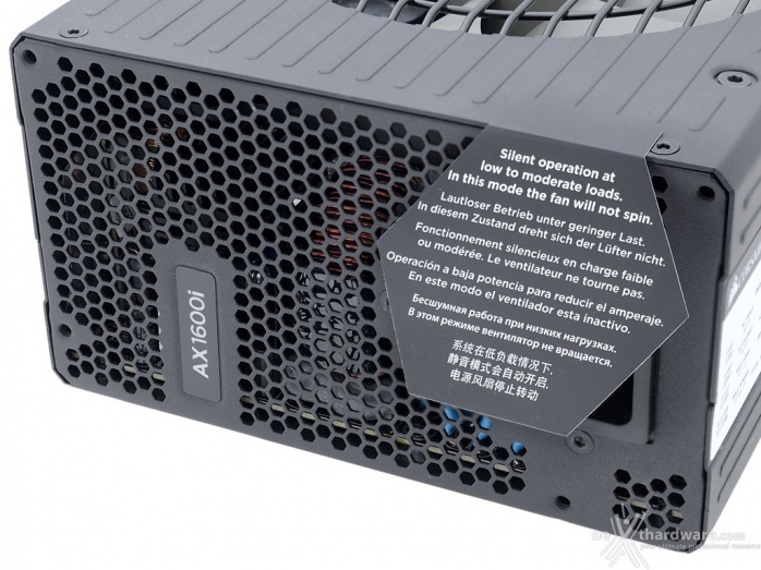 CORSAIR AX1600i 7. Sistema di raffreddamento 4