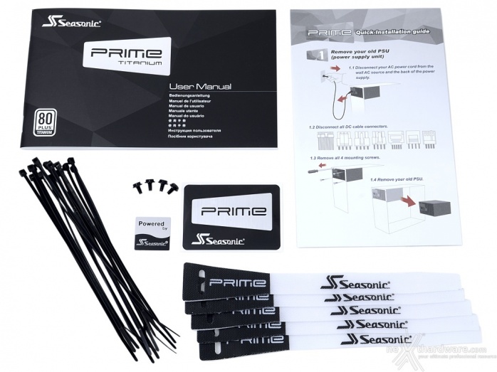 Seasonic PRIME 600 Titanium Fanless 1. Packaging & Bundle 6