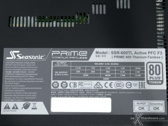 Seasonic PRIME 600 Titanium Fanless 2. Visto da vicino 7