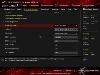 ASUS ROG CROSSHAIR VII HERO (Wi-Fi) 9. UEFI BIOS - Extreme Tweaker 3