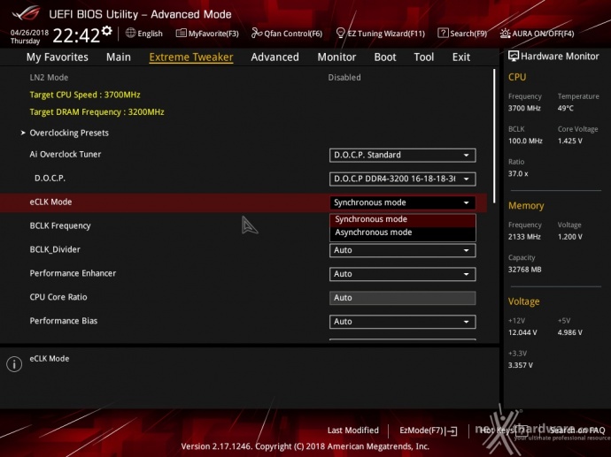 ASUS ROG CROSSHAIR VII HERO (Wi-Fi) 9. UEFI BIOS - Extreme Tweaker 1