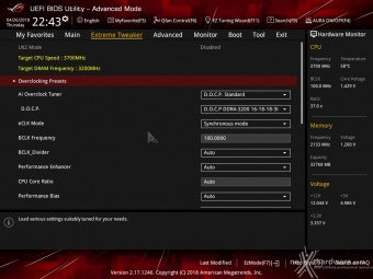 ASUS ROG CROSSHAIR VII HERO (Wi-Fi) 9. UEFI BIOS - Extreme Tweaker 2