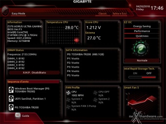 GIGABYTE Z370 AORUS ULTRA GAMING WIFI 7. UEFI BIOS  -  Impostazioni generali 1