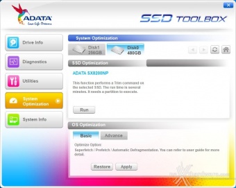 ADATA XPG SX8200 480GB 3. Firmware - TRIM - SSD ToolBox 6