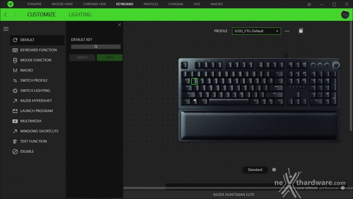 Razer Huntsman Elite 6. Razer Synapse 3 3