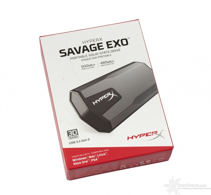 HyperX SAVAGE EXO 480GB 1. Packaging & Bundle 1