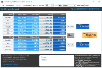 ADATA XPG SX6000 Pro 512GB 14. Anvil's Storage Utilities 1.1.0 4