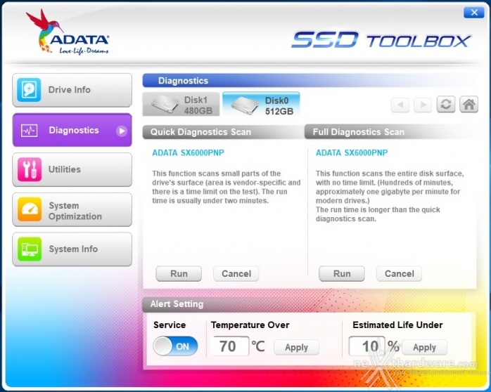 ADATA XPG SX6000 Pro 512GB 3. Firmware - TRIM - SSD ToolBox 5