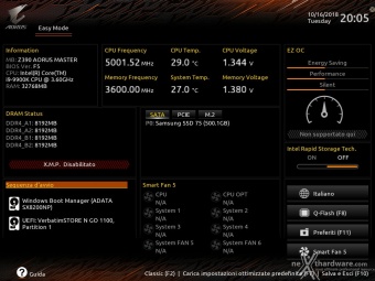 GIGABYTE Z390 AORUS MASTER 7. UEFI BIOS  -  Impostazioni generali 1