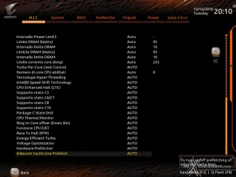 GIGABYTE Z390 AORUS MASTER 8. UEFI BIOS - M.I.T. 9