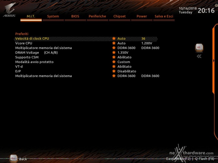 GIGABYTE Z390 AORUS MASTER 8. UEFI BIOS - M.I.T. 30