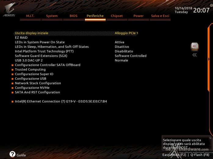 GIGABYTE Z390 AORUS MASTER 7. UEFI BIOS  -  Impostazioni generali 8