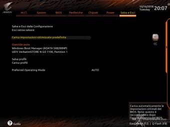 GIGABYTE Z390 AORUS MASTER 7. UEFI BIOS  -  Impostazioni generali 11