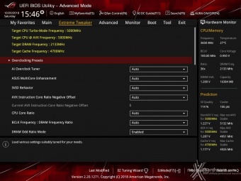 ASUS ROG MAXIMUS XI HERO (WI-FI) 8. UEFI BIOS - Extreme Tweaker 1