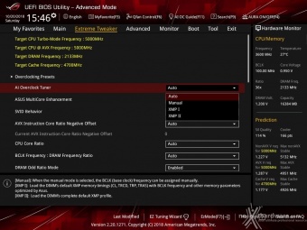 ASUS ROG MAXIMUS XI HERO (WI-FI) 8. UEFI BIOS - Extreme Tweaker 3