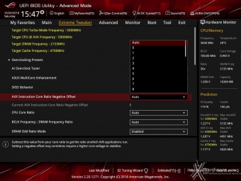 ASUS ROG MAXIMUS XI HERO (WI-FI) 8. UEFI BIOS - Extreme Tweaker 6