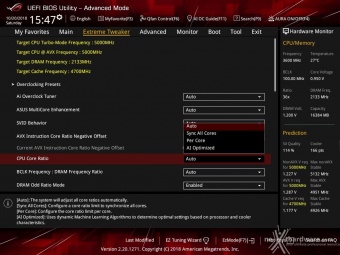 ASUS ROG MAXIMUS XI HERO (WI-FI) 8. UEFI BIOS - Extreme Tweaker 7