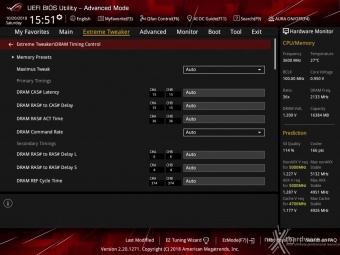 ASUS ROG MAXIMUS XI HERO (WI-FI) 8. UEFI BIOS - Extreme Tweaker 19