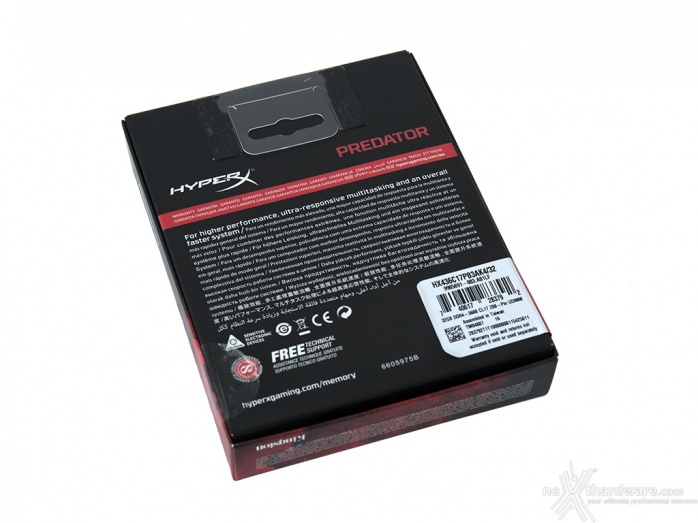 HyperX Predator RGB 3600MHz 32GB 1. Presentazione delle memorie 2