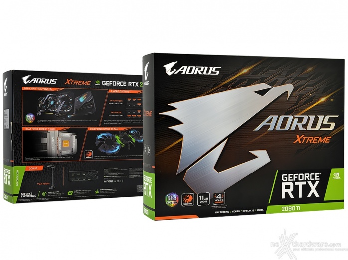 AORUS GeForce RTX 2080 Ti XTREME 11G 2. Packaging & Bundle 1
