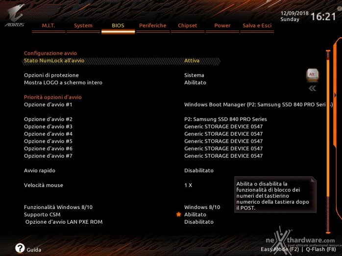 GIGABYTE Z390 AORUS XTREME 7. UEFI BIOS  -  Impostazioni generali 6