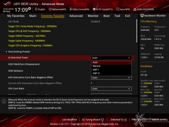 ASUS ROG MAXIMUS XI EXTREME 8. UEFI BIOS - Extreme Tweaker 3