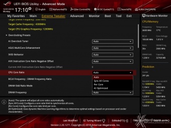 ASUS ROG MAXIMUS XI EXTREME 8. UEFI BIOS - Extreme Tweaker 7