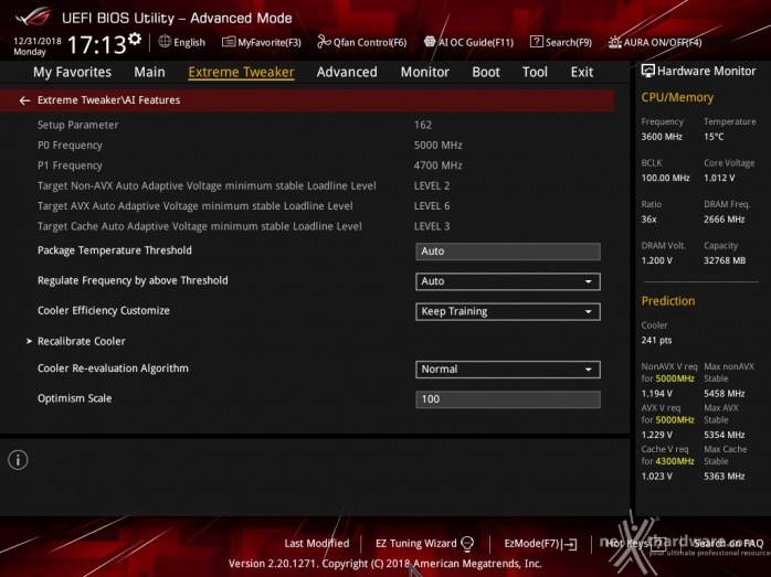 ASUS ROG MAXIMUS XI EXTREME 8. UEFI BIOS - Extreme Tweaker 15