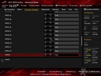 ASUS ROG MAXIMUS XI EXTREME 8. UEFI BIOS - Extreme Tweaker 19