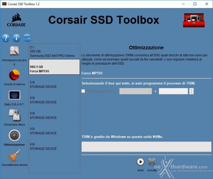 CORSAIR MP510 960GB 3. Firmware - TRIM - SSD ToolBox 11