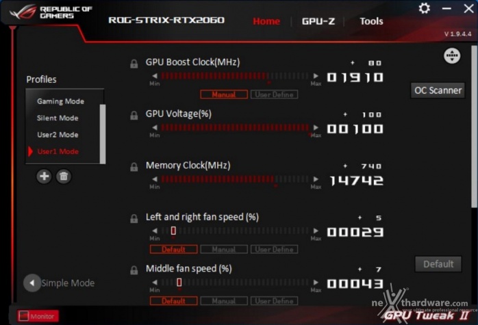 ASUS ROG STRIX RTX 2060 OC 14. Overclock 3