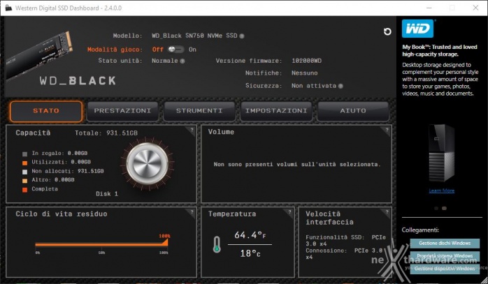 WD Black SN750 1TB 3. Firmware - TRIM - SSD Dashboard 5