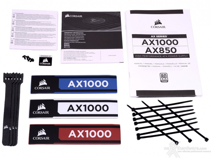 CORSAIR AX1000 Titanium 1. Packaging & Bundle 5