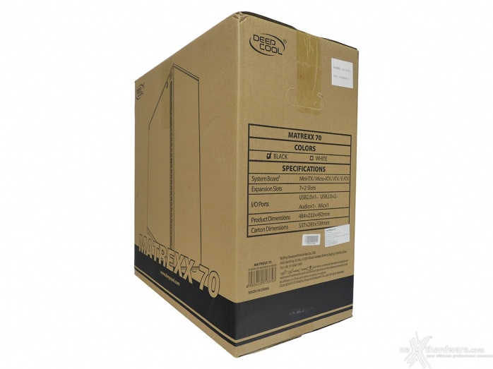 DEEPCOOL MATREXX 70 1. Packaging & Bundle 1