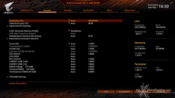 GIGABYTE X570 AORUS XTREME 7. UEFI BIOS - Tweaker 1