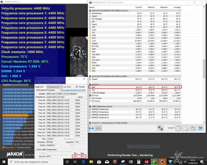 ASUS ROG Crosshair VIII Formula 14. Overclock & Temperature 8