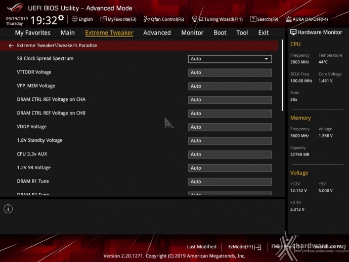 ASUS ROG Crosshair VIII Formula 7. UEFI BIOS - Extreme Tweaker 23