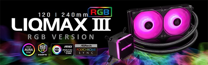 ENERMAX LIQMAX III RGB 120 & 240 1